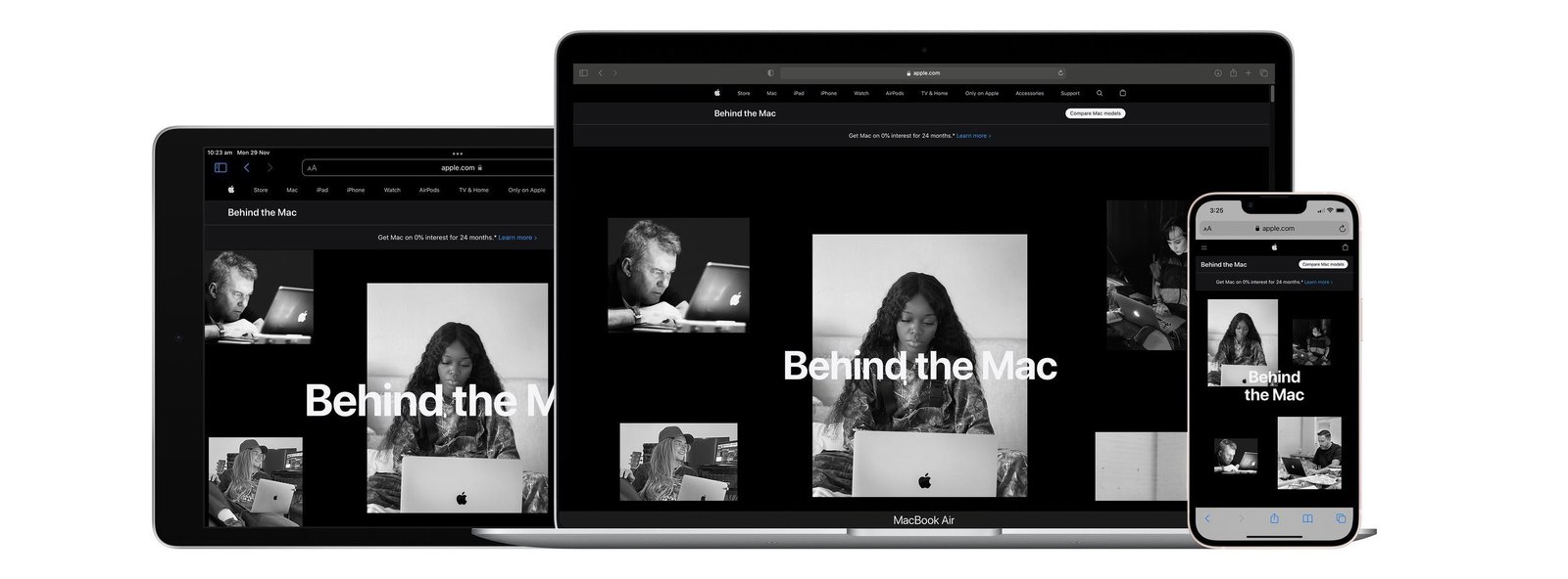 Behind the Mac, apple.com hero page