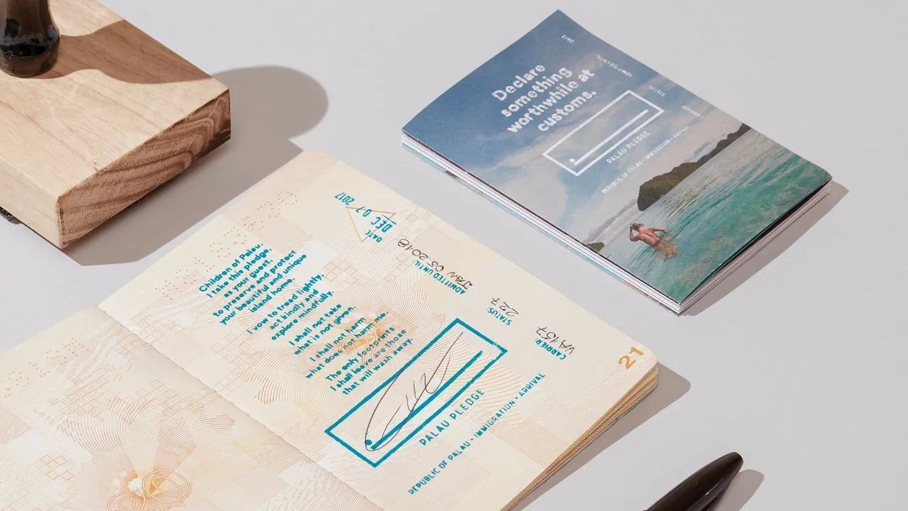 Palau Pledge passport booklet mockup