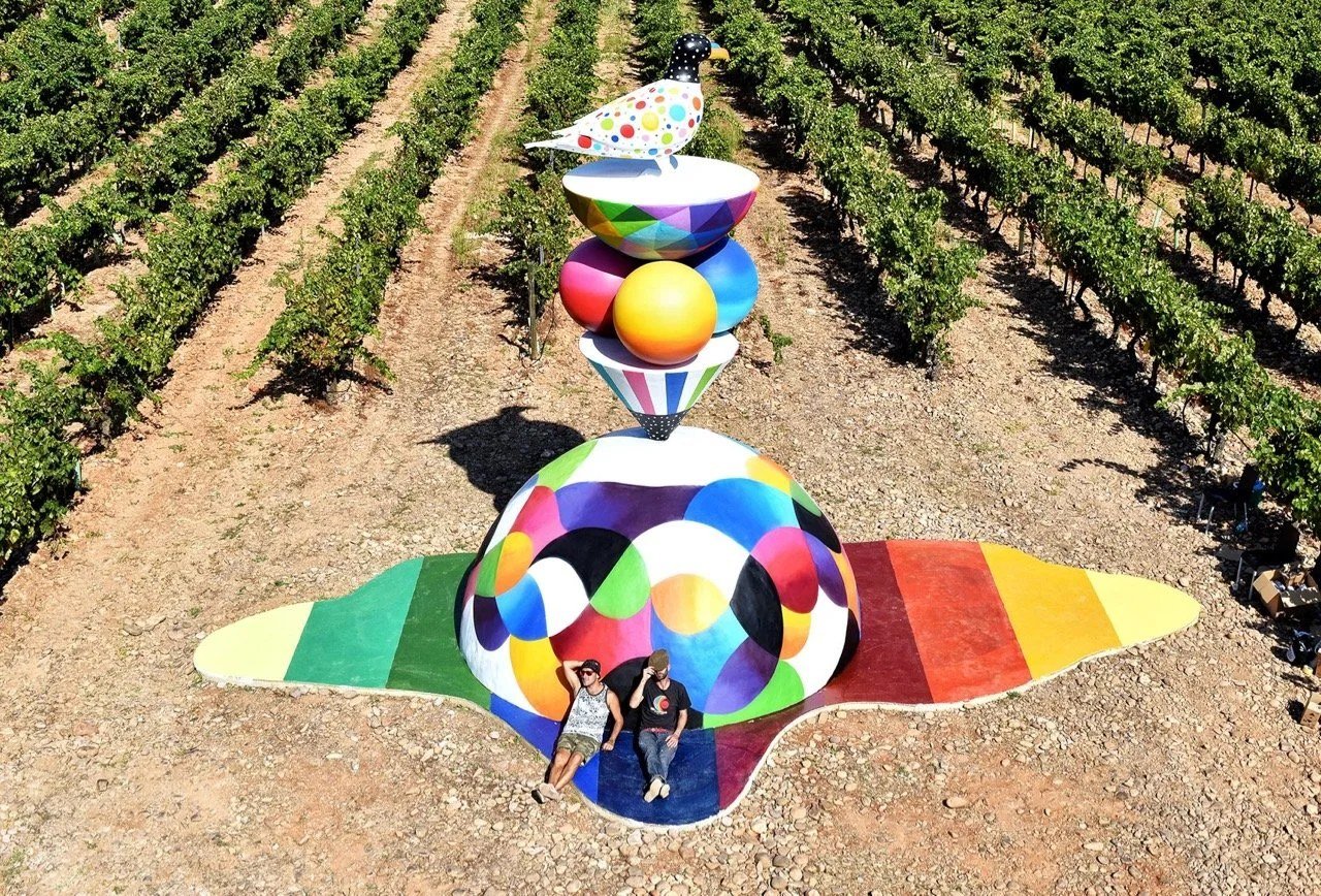 Streets of Color, aerial sculpture installation