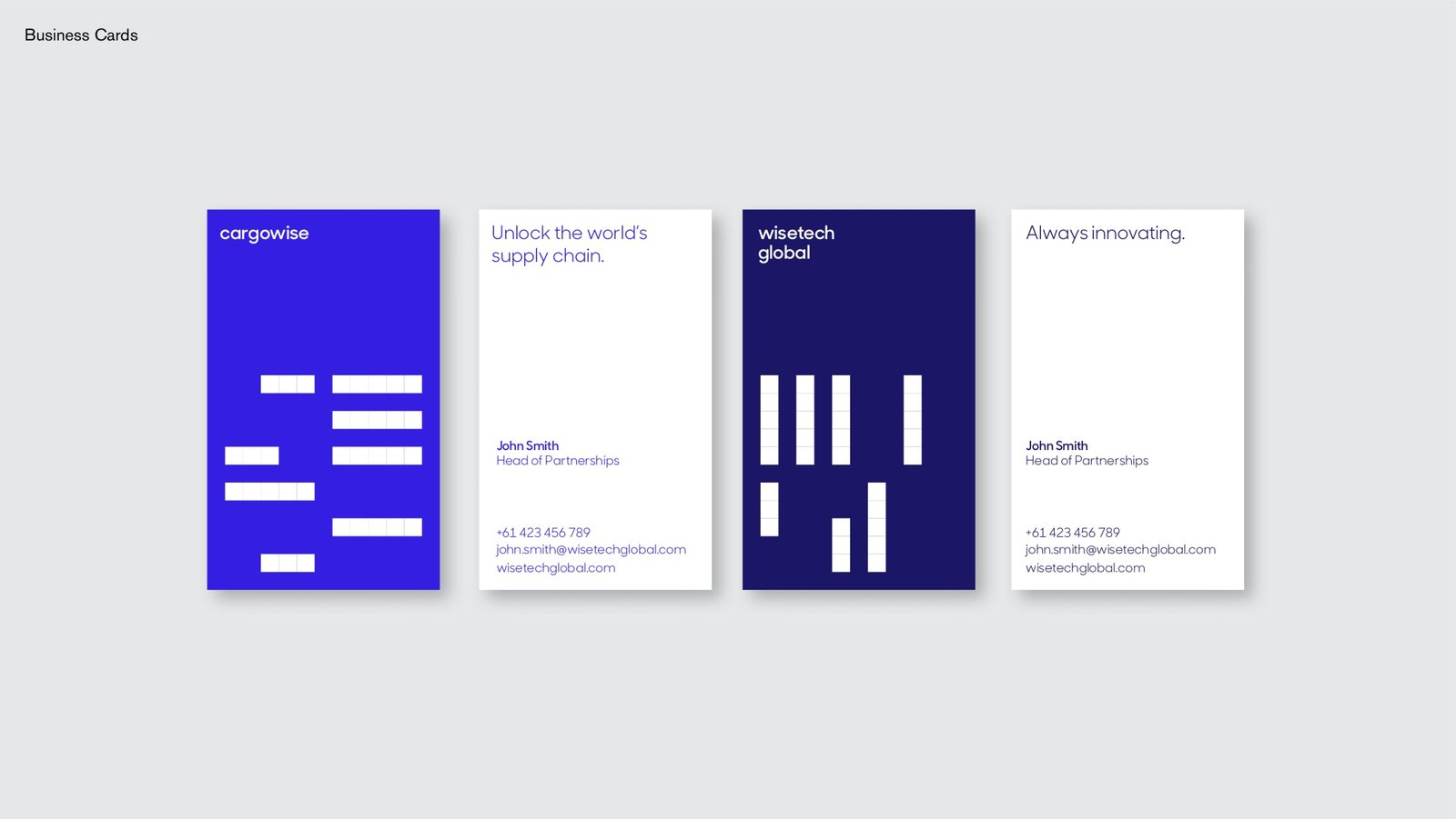 Wisetech Global, business cards